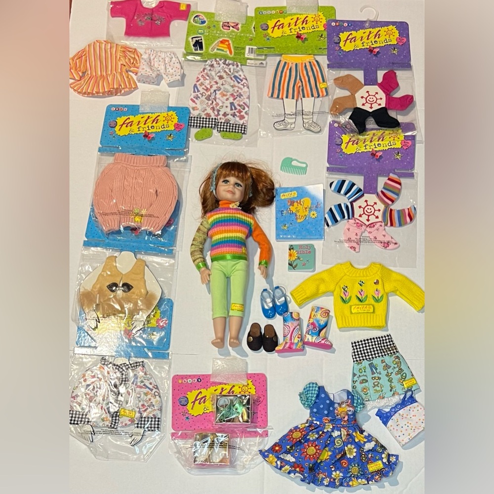 Faith and friends, Doll 13” and Accessories Lot